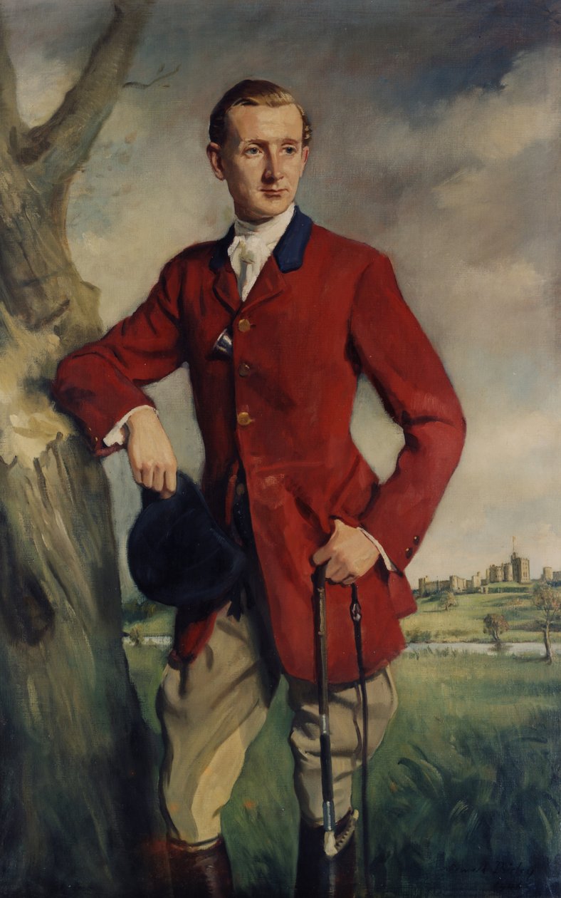 Portræt af Hugh af Oswald Hornby Joseph Birley