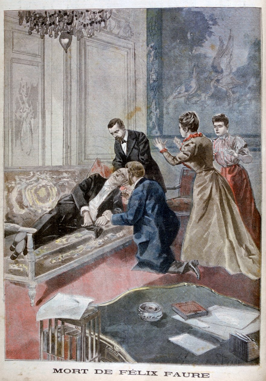 Felix Faures død, 1899. af Oswaldo Tofani