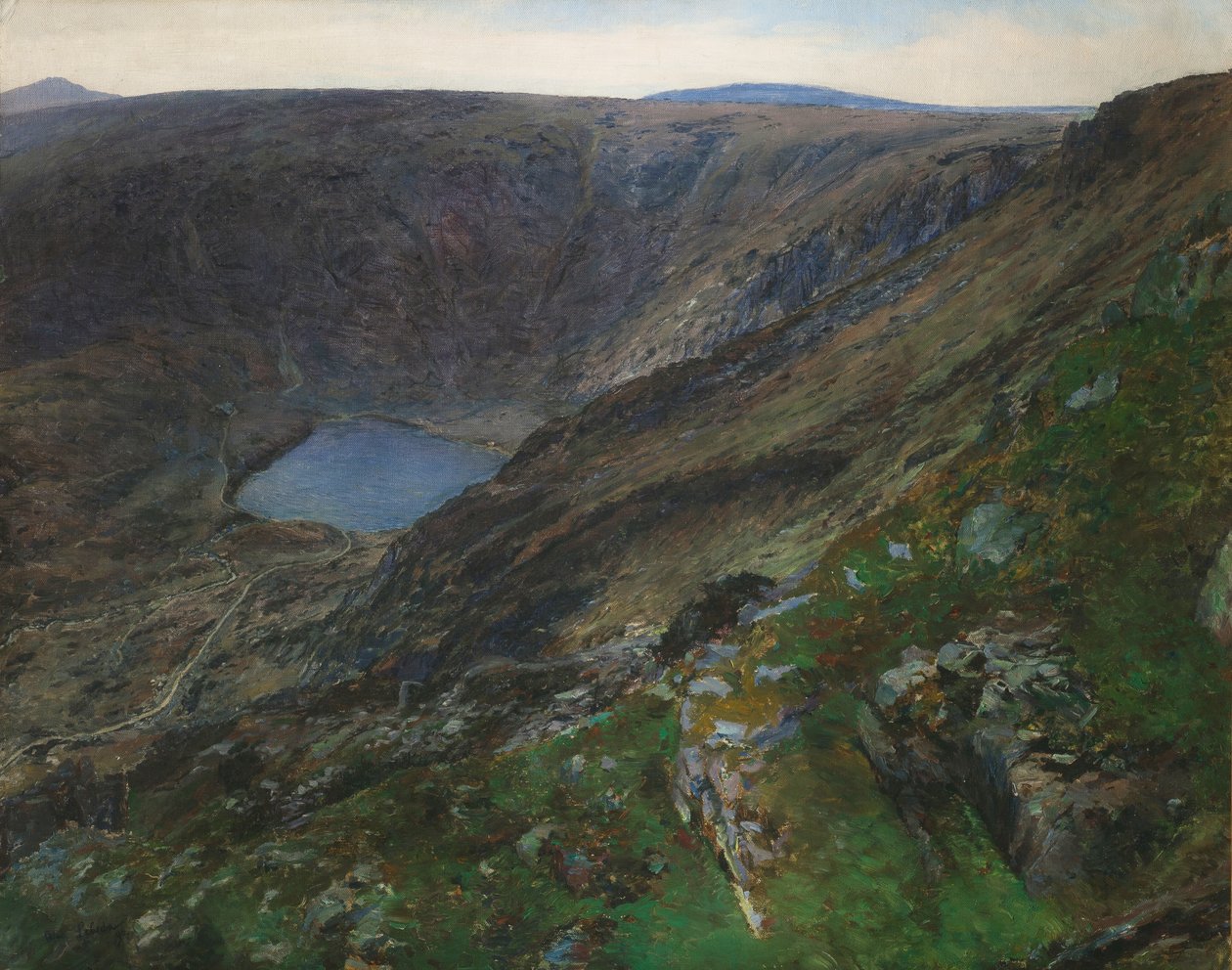 Bjergsø i Giant Mountains, 1896 af Otakar Lebeda