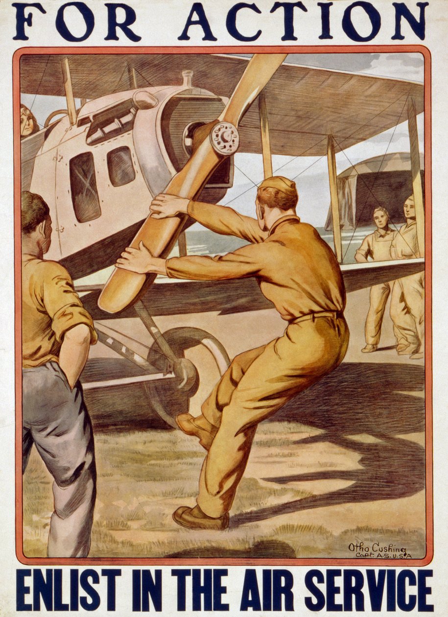Til aktion, melde sig til flyvetjenesten, 1917-20 af Otho Cushing