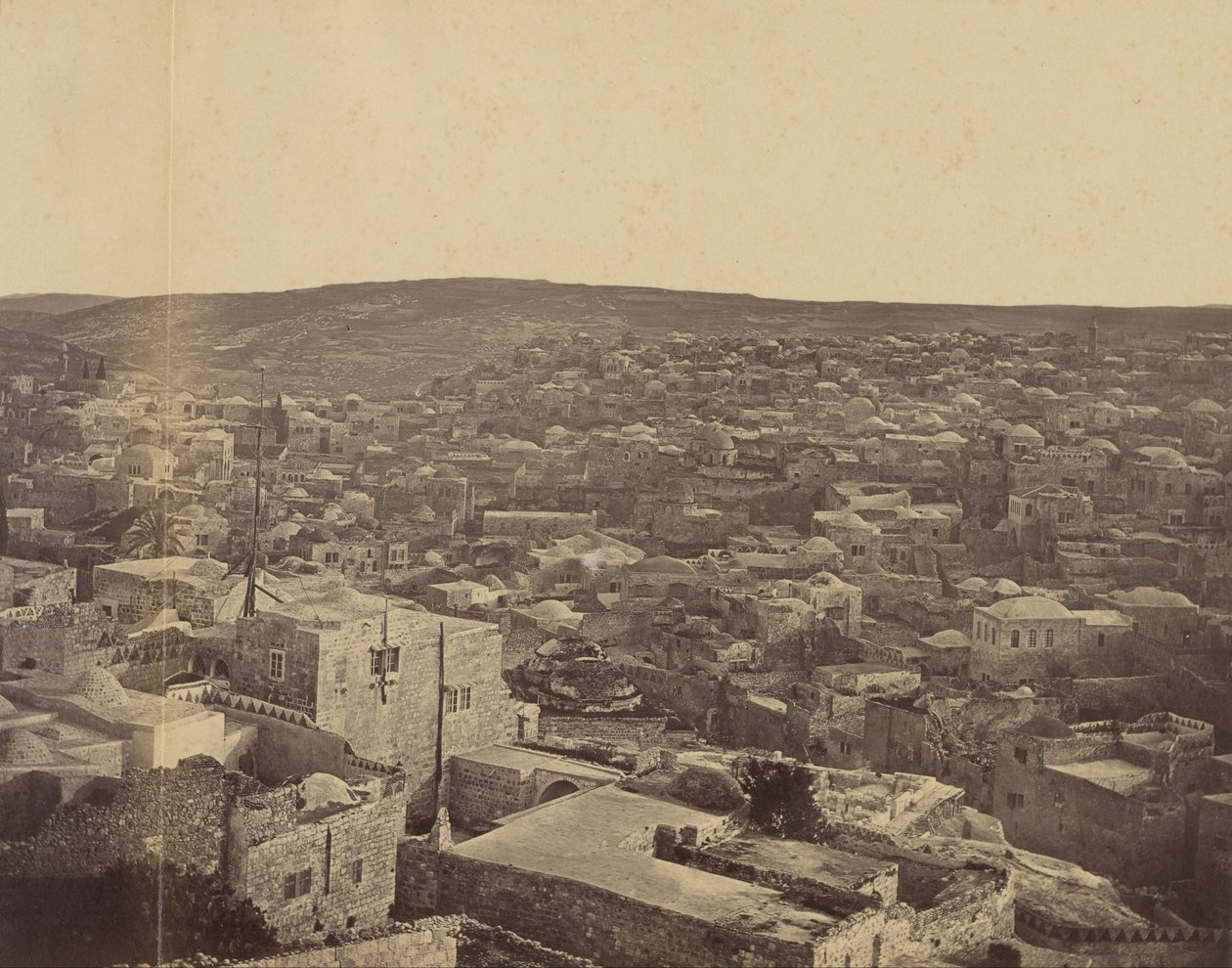 Panorama over Jerusalem af Othon Von Ostheim