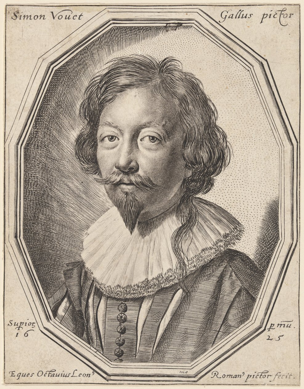 Simon Vouet af Ottavio Leoni