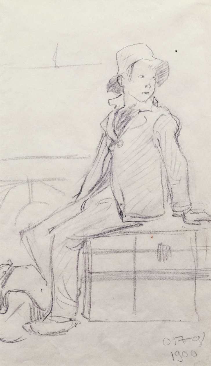 Lille udvandrer, 1900 af Ottilia Eva Adelborg