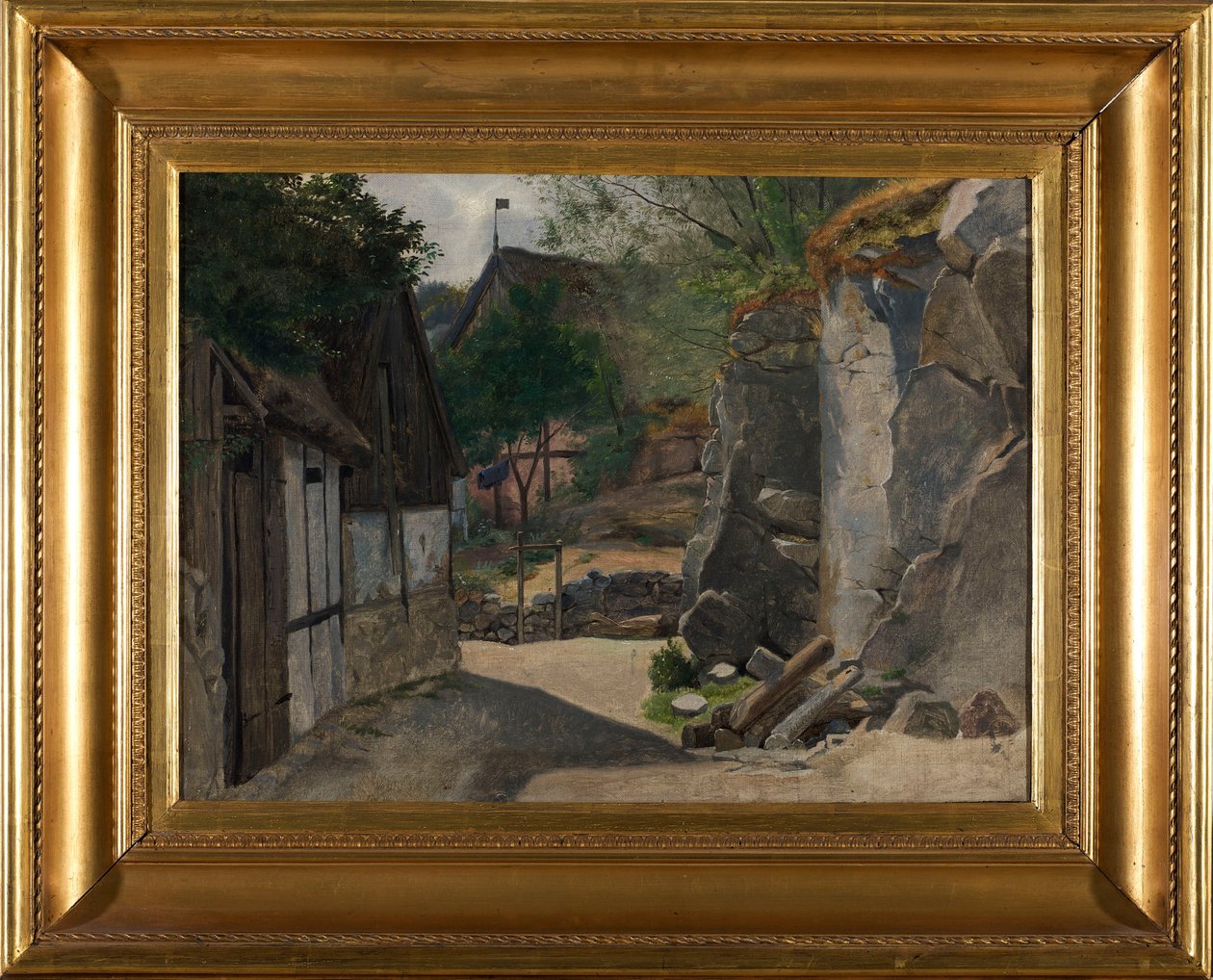 View of Gudhjem af Otto Haslund
