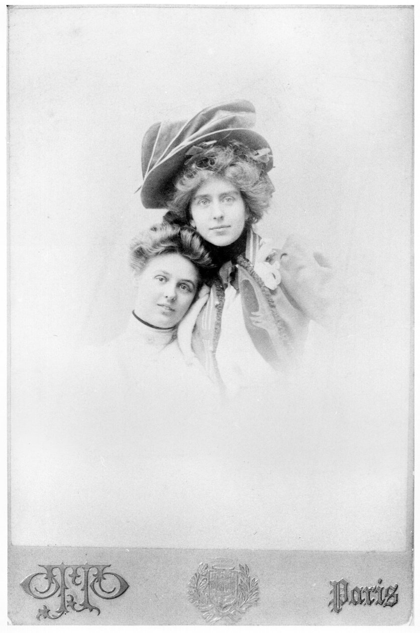 Nathalie Clifford Barney (1876-1972) og Renee Vivien (1877-1909) sidst i det 19. århundrede af Otto Studio