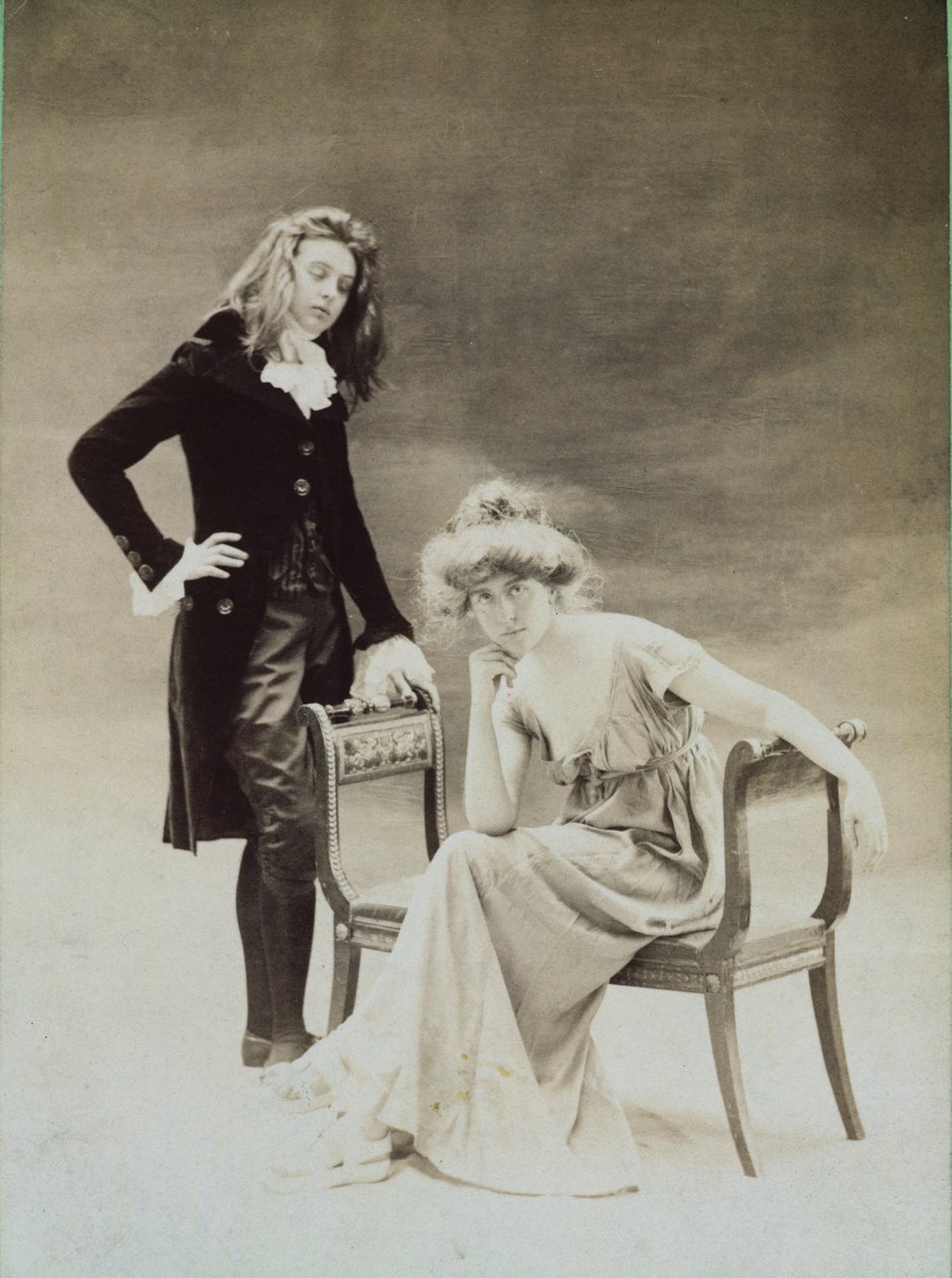 Nathalie Clifford Barney (1876-1972) og Renee Vivien (1877-1909) sidst i det 19. århundrede af Otto Studio