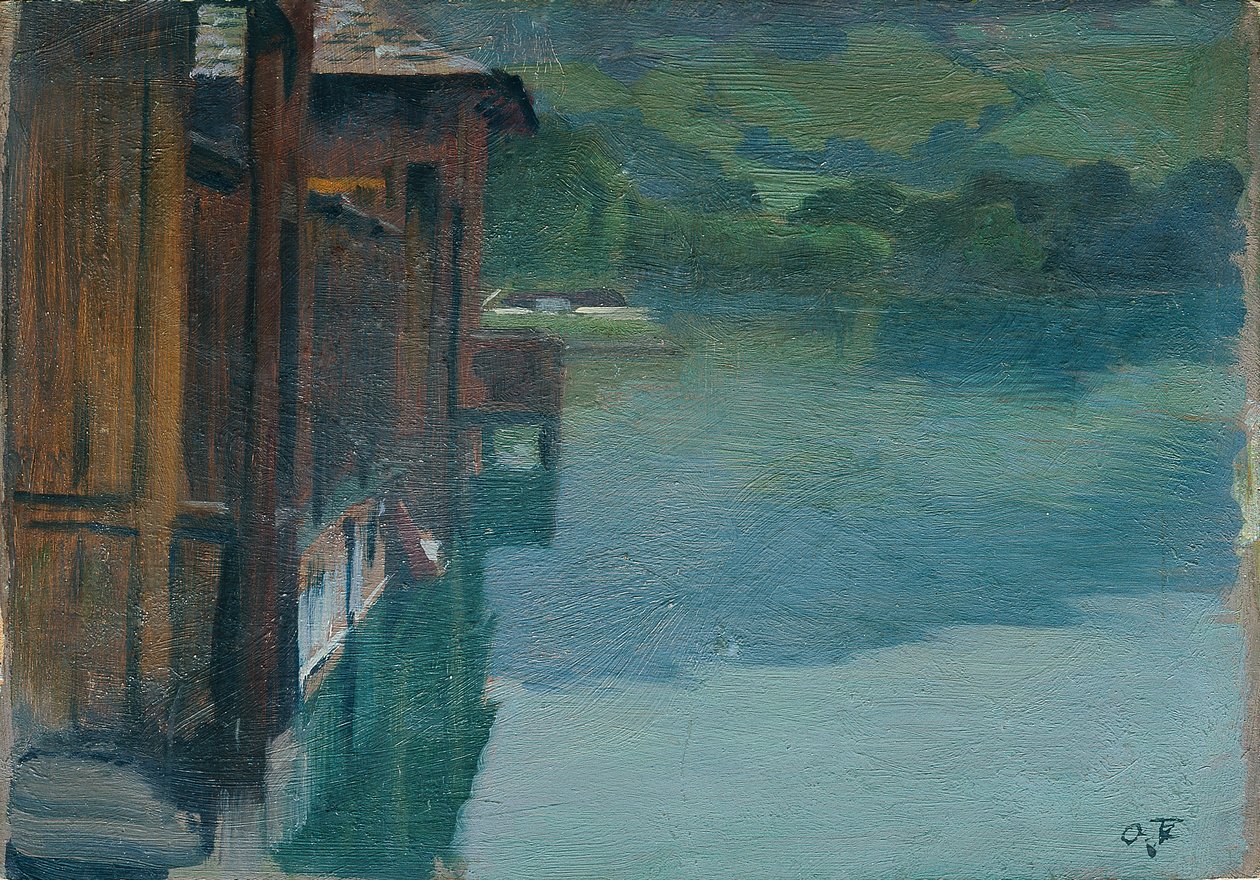 Badehus i Gmunden af Otto Friedrich