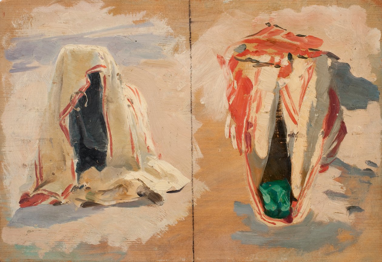 Draperistudier fra Tunis af Otto Friedrich