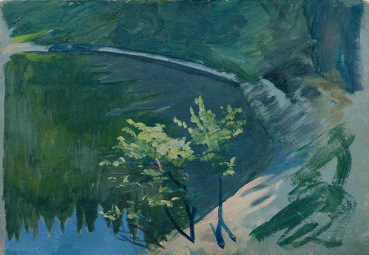 Søhjørne ved Berghof af Otto Friedrich