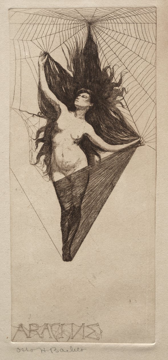 Arachne, 1800-tallet. af Otto H. Bacher