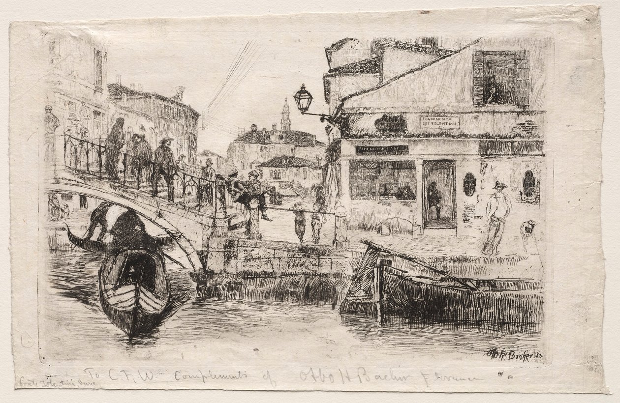 Ponte Tolentine, 1880. af Otto H. Bacher