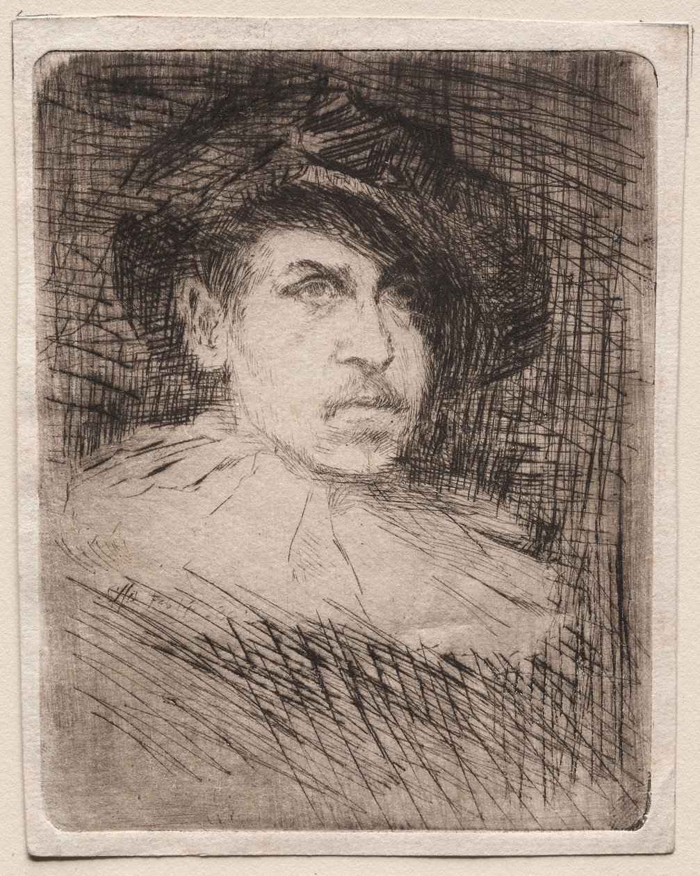 Selvportræt i kostume, 1880. af Otto H. Bacher