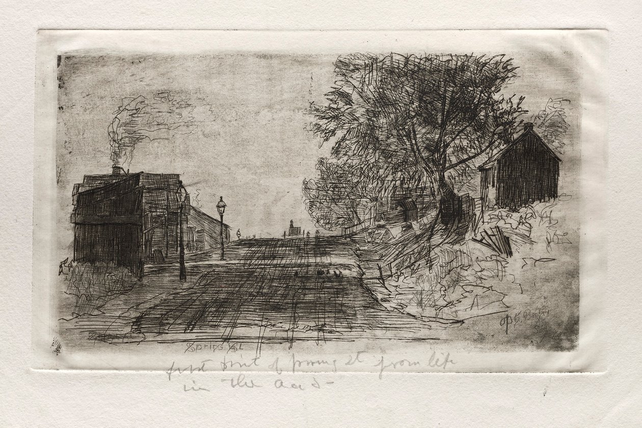Spring Street, 1878. af Otto H. Bacher