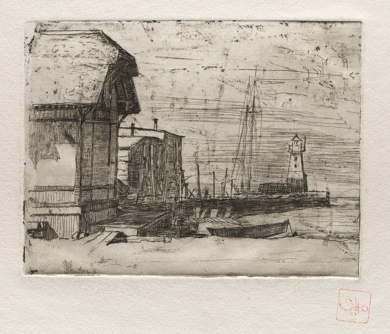 West Pier 1878, 1878. af Otto H. Bacher