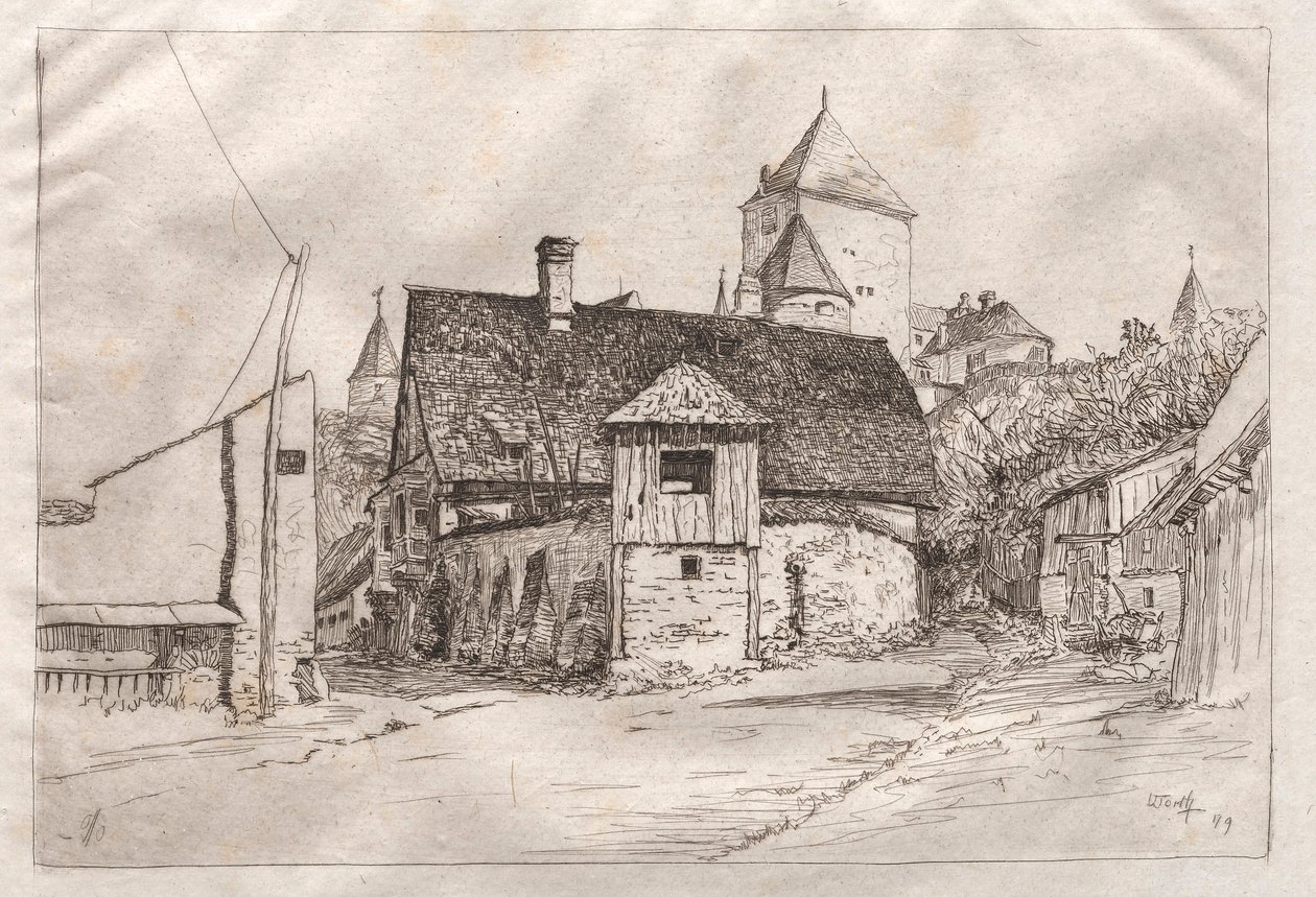 Værd: A Lane, 1879. af Otto H. Bacher