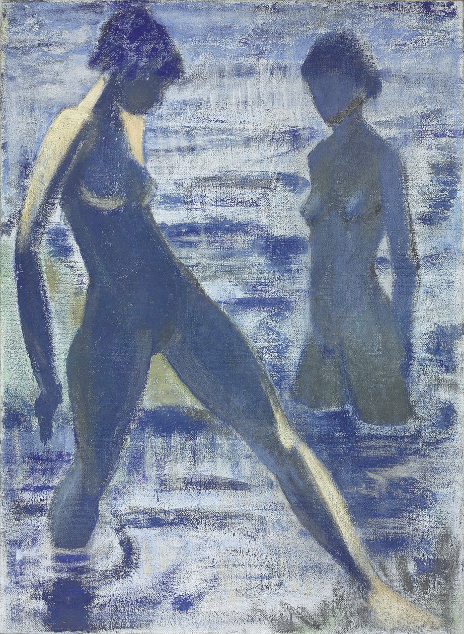 Badende, c.1927 af Otto Mueller