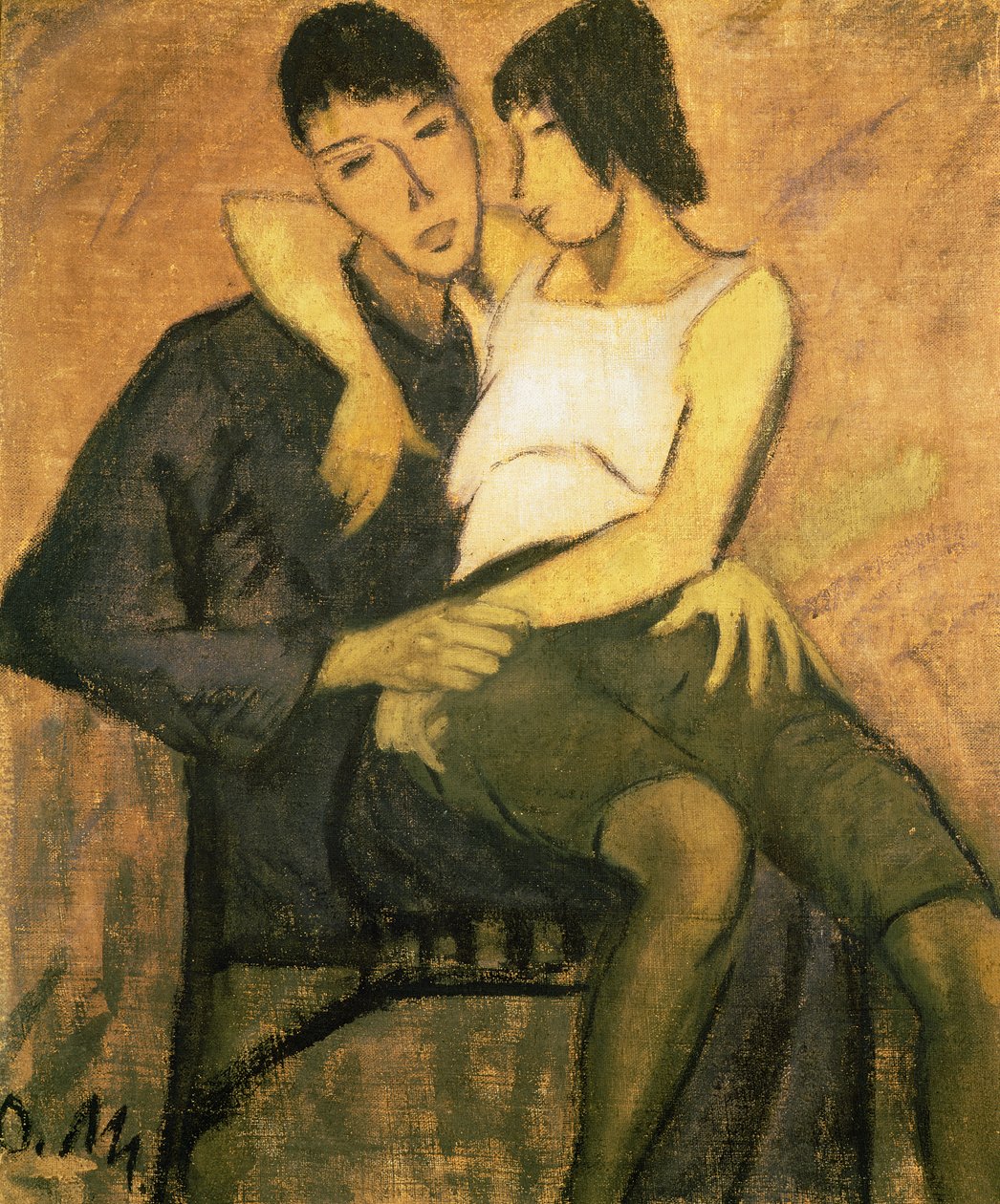 Urbant par, 1920 af Otto Mueller