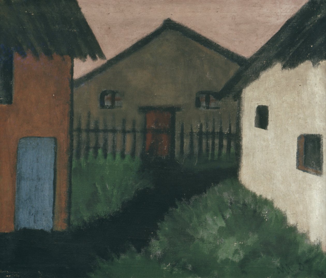Landsbyhuse af Otto Mueller