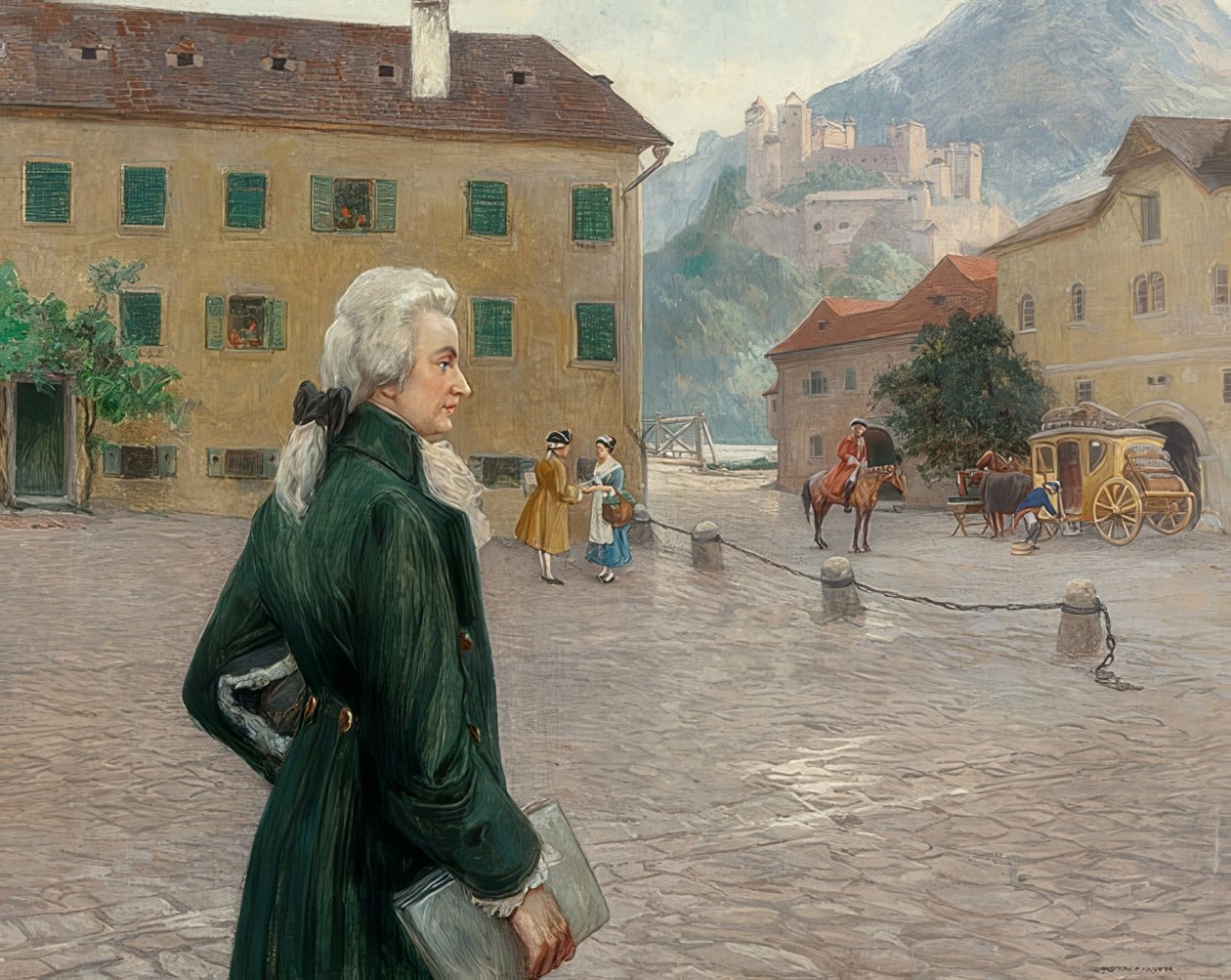 Den unge Mozart i Salzburg af Otto Robert Nowak