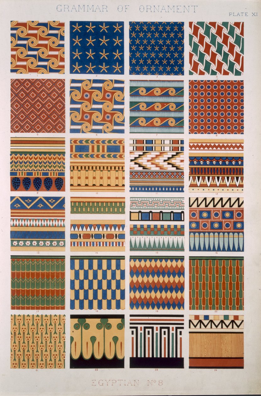 Egyptian No 8, Plate X, fra 