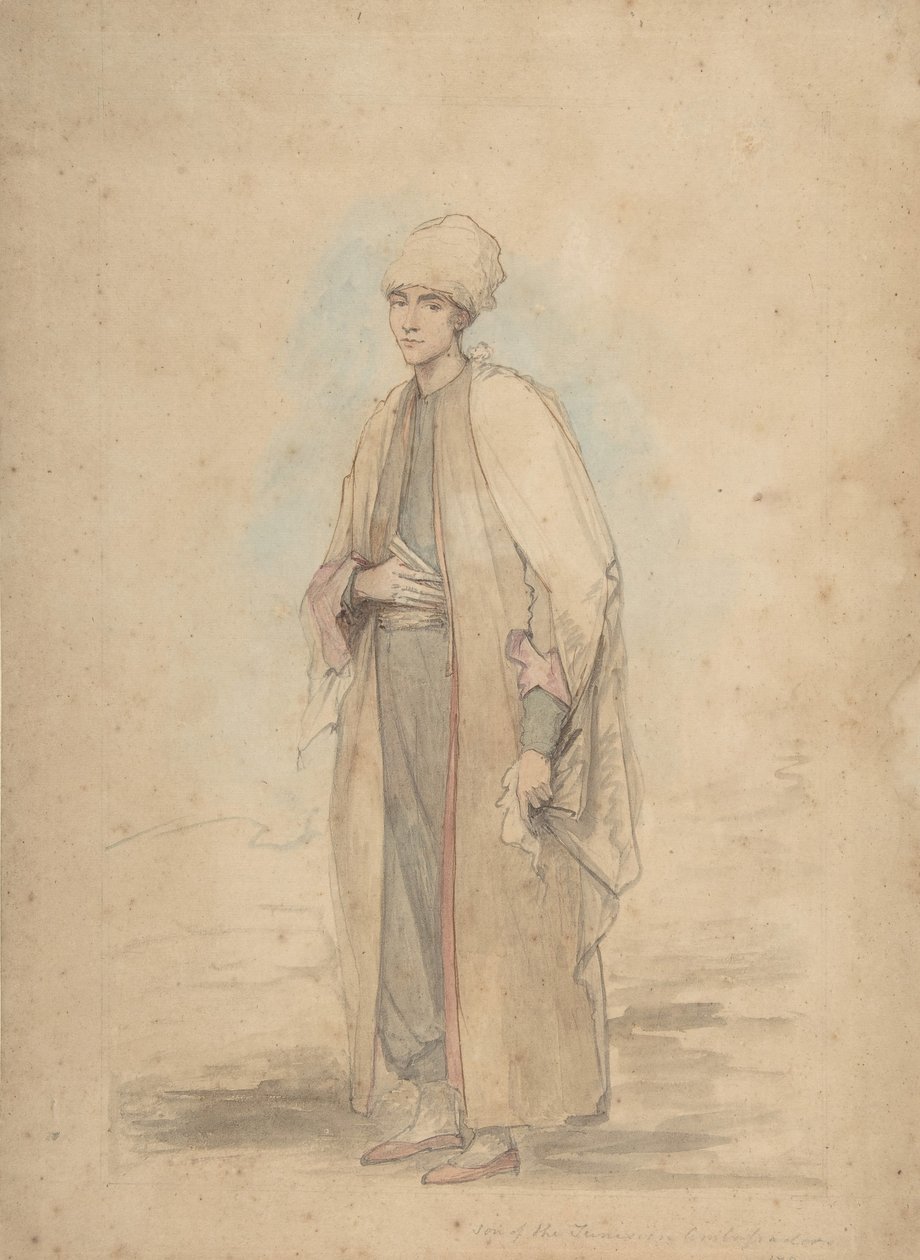 Søn af den tunesiske ambassadør, 1780. af Ozias Humphry