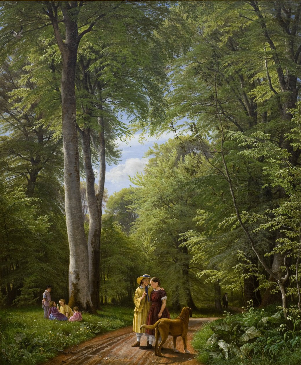Et bøgetræ i maj nær Iselingen Manor, Sjælland af P.C. Skovgaard