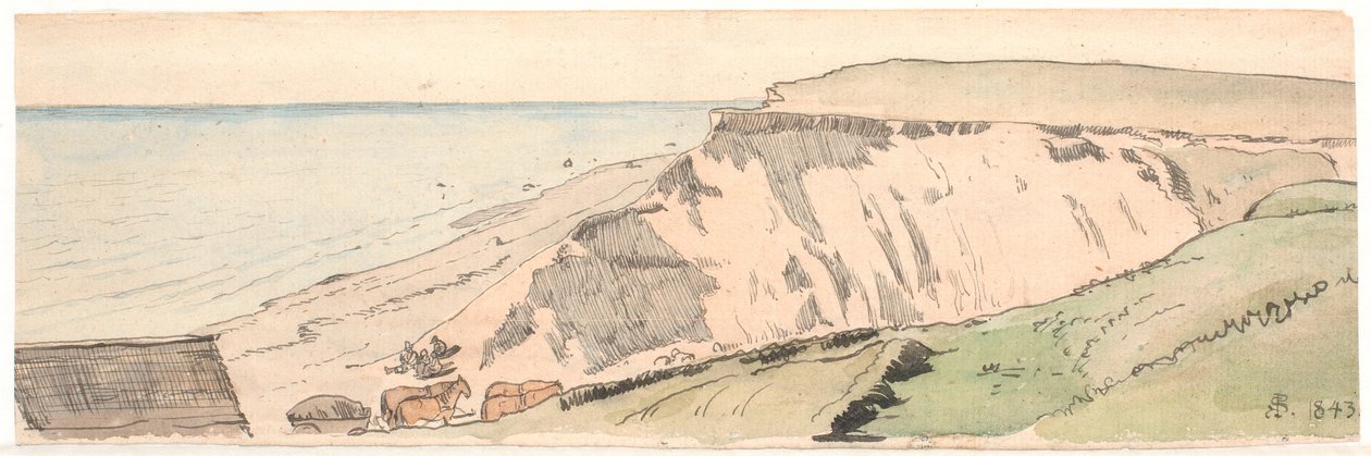Kløften ved Helenes kilde i Tisvilde. af P.C. Skovgaard