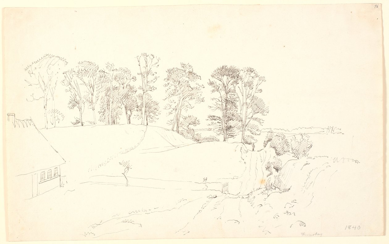 Landskab med træer. af P.C. Skovgaard