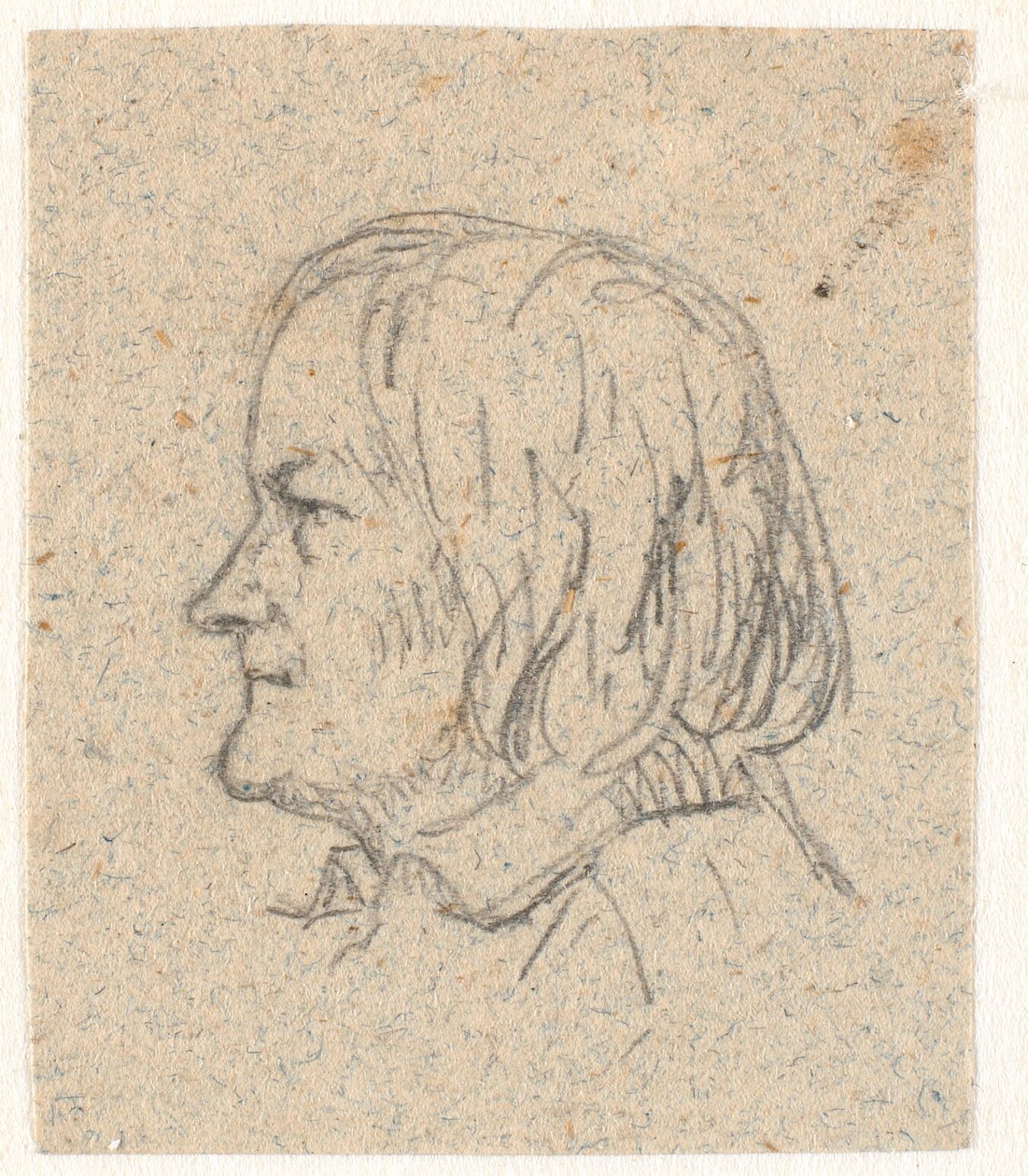 Profilportræt af Thorvaldsen af P.C. Skovgaard