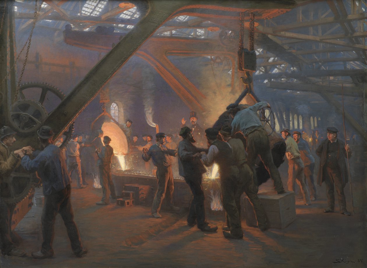 Jernstøberiet, Burmeister og Wain af Peder Severin Krøyer