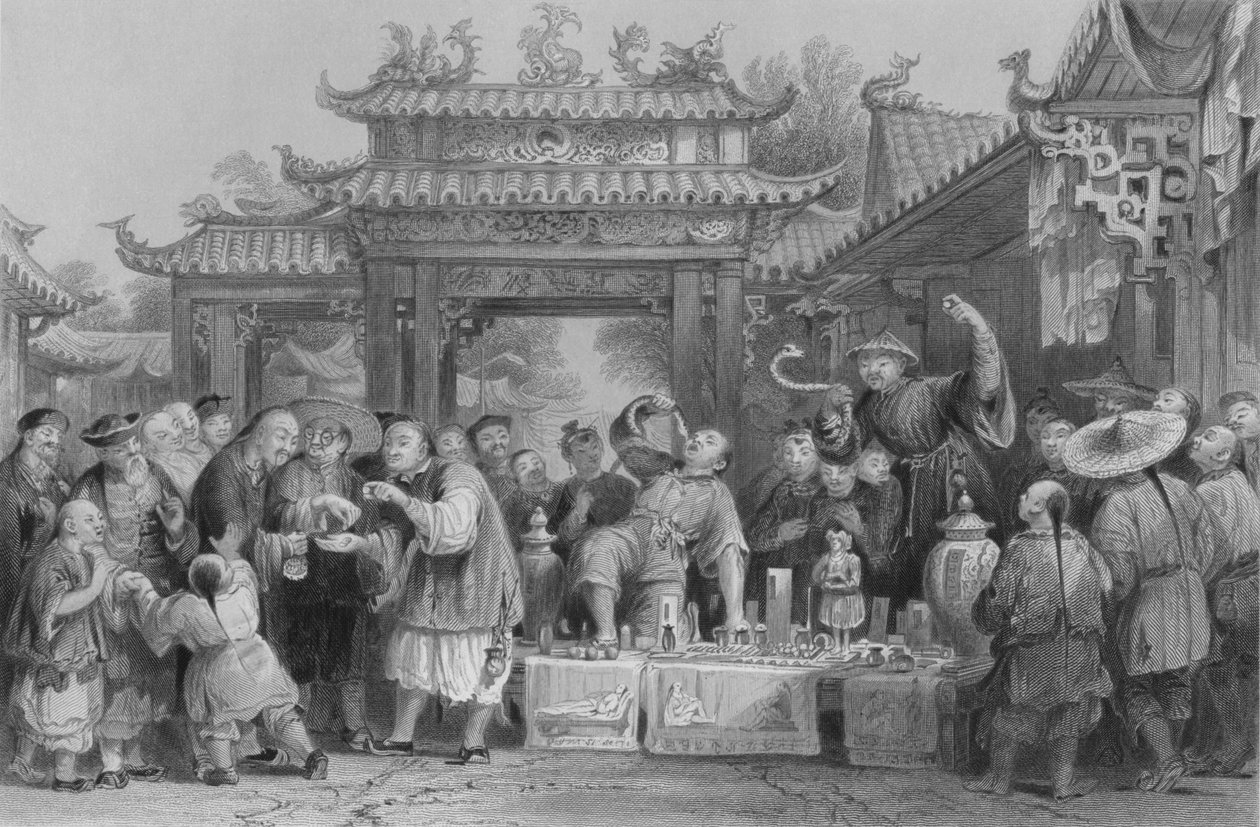 En ininerant læge i Tien-sing, 1843 af P. Lightfoot