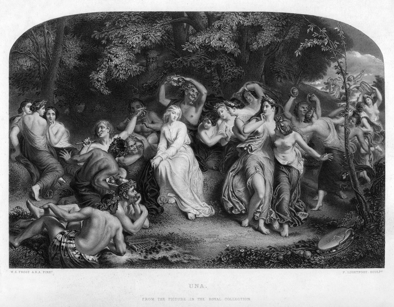 Una, 1800-tallet af P. Lightfoot