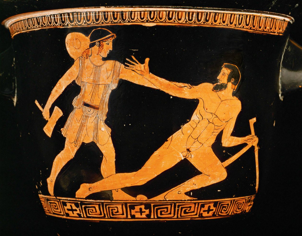 Theseus og Prokrustes ... af Painter Altamura