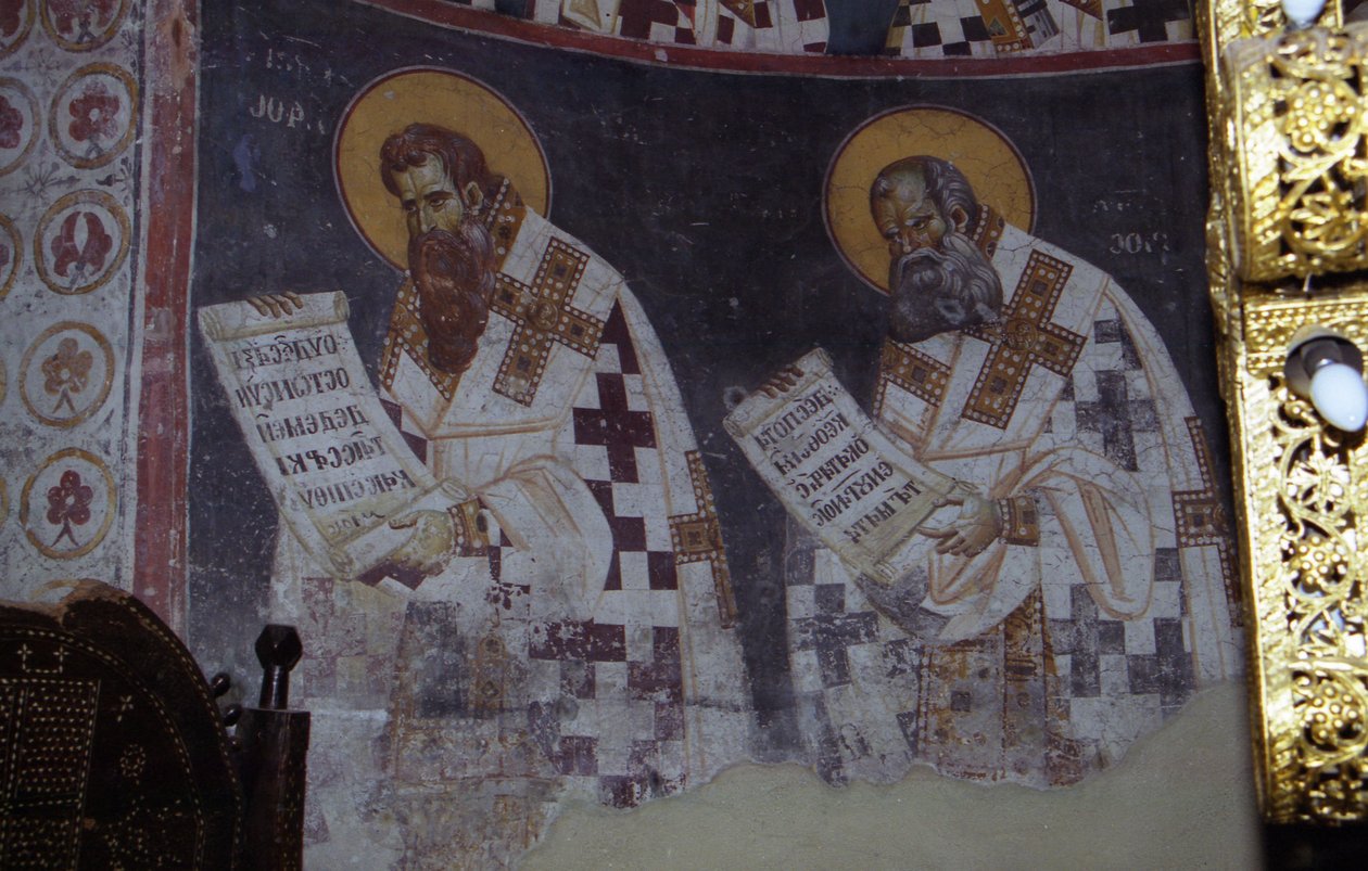 Fresker i Theotokos Kirke af Painters Michael Ephtichius