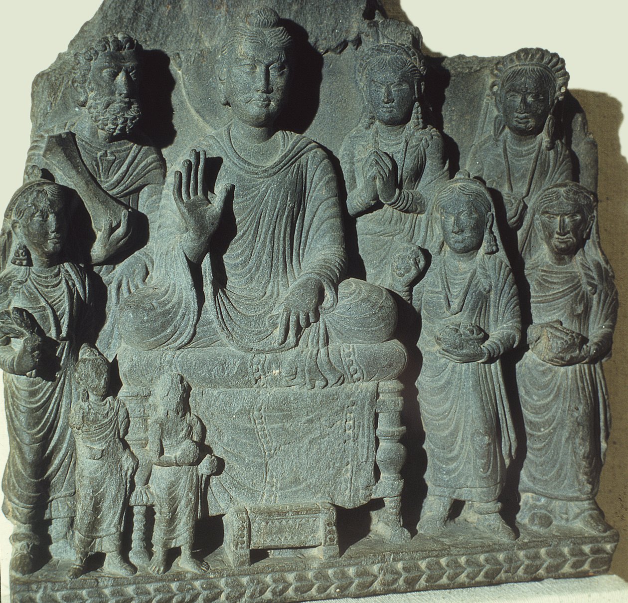 Relief af Buddha-forkyndelse af Pakistani School