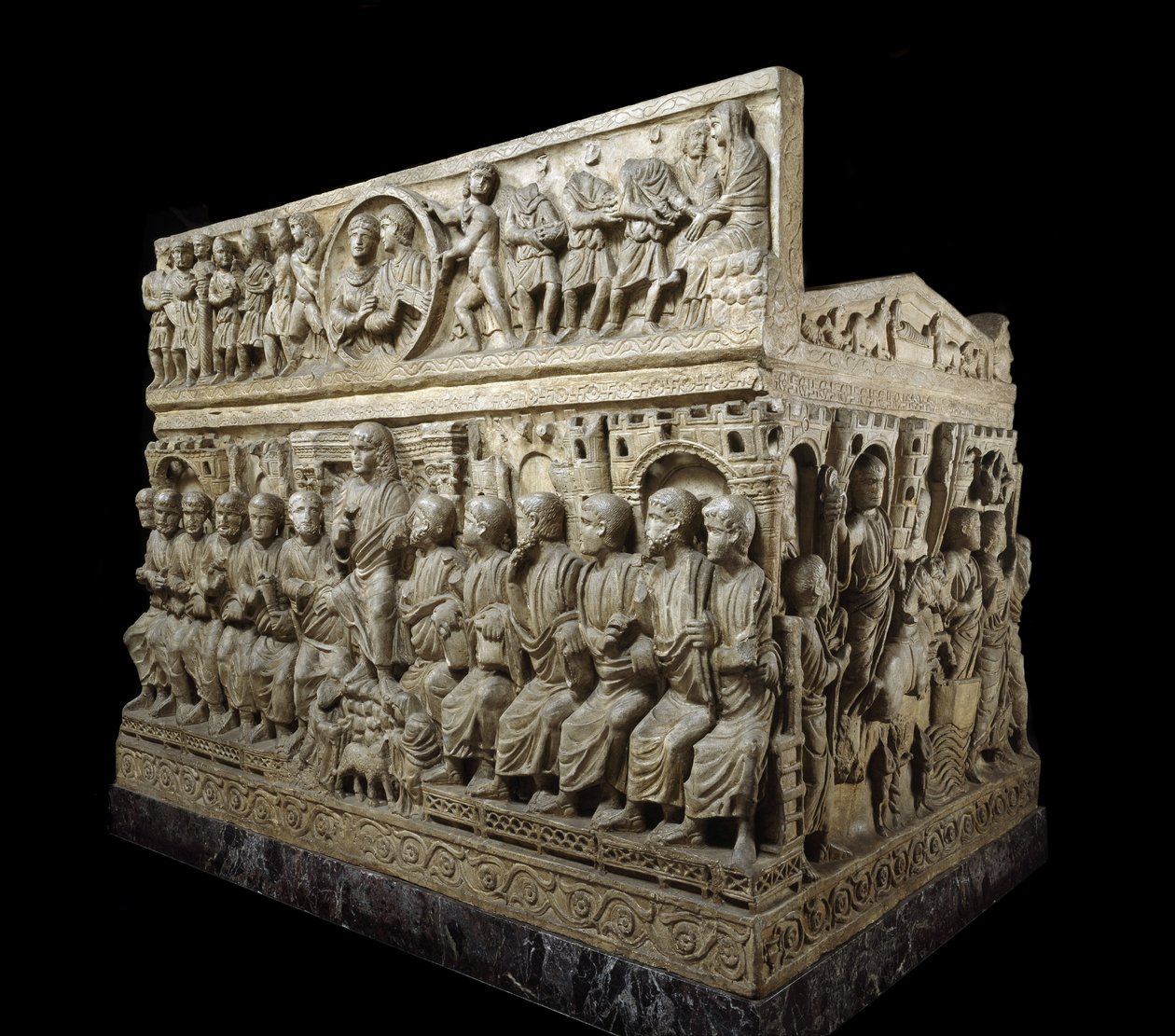 Sarkofag af Flavius ​​Stilicho, ca. 359-408 (marmor) af Paleo Christian