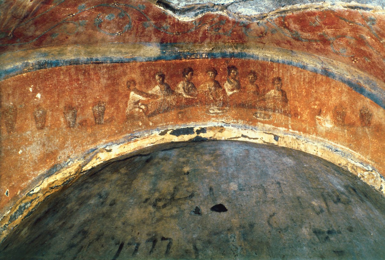 Eukaristien (fresko) af Paleo Christian