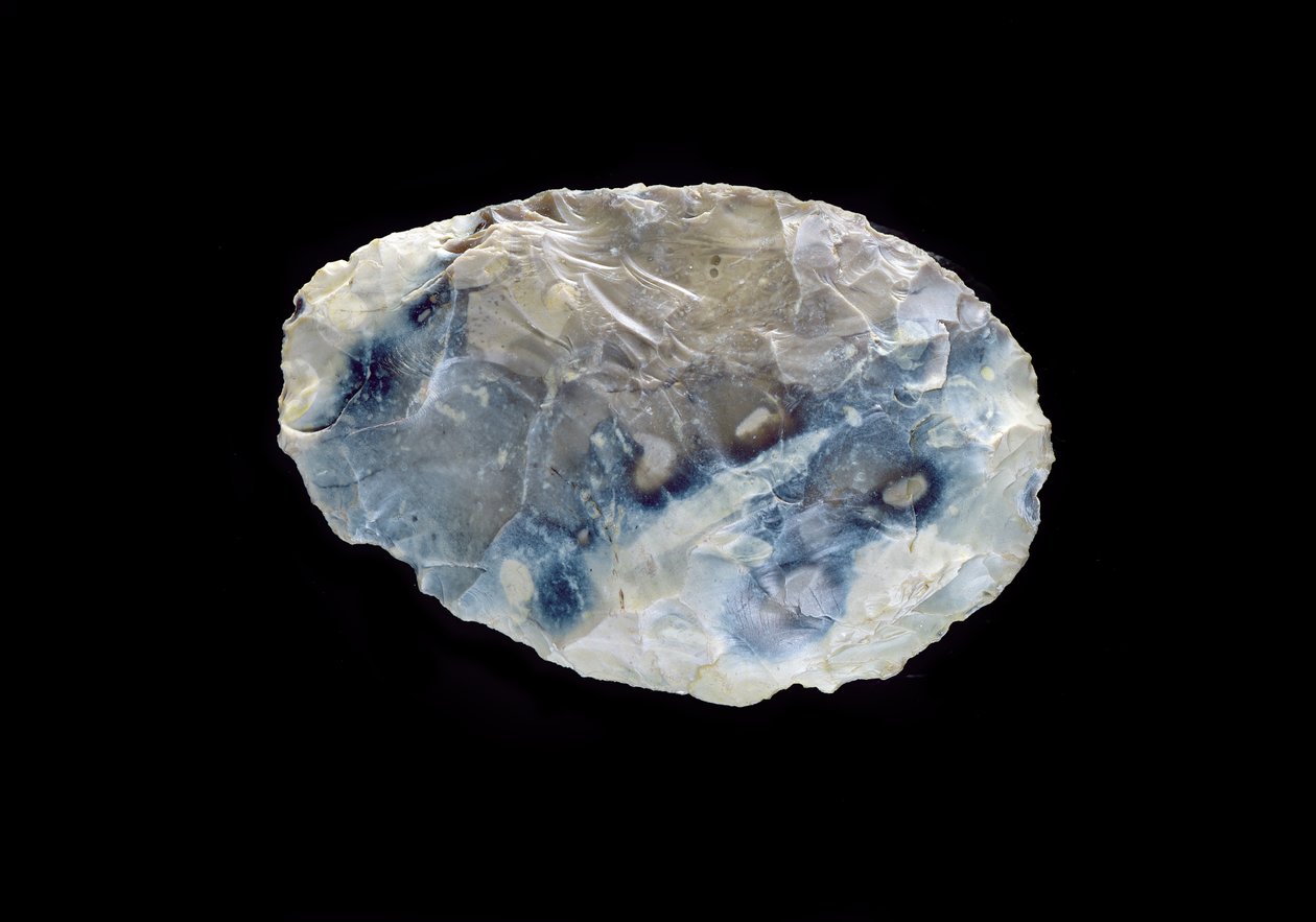 Klinge, fra Saint-Aucheul, Nedre Achuelean Periode, 400.000-350.000 f.Kr. (flint) af Paleolithic