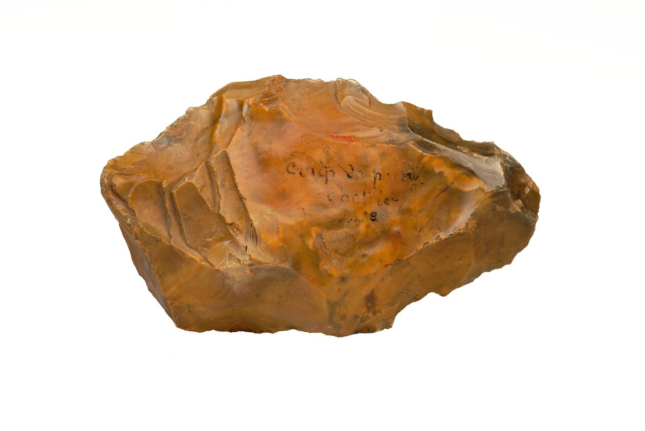 Chelleansk flint håndøkse (flint) af Paleolithic