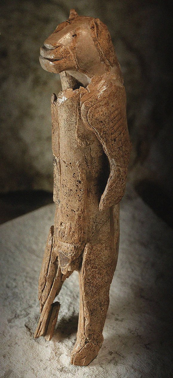 Lion Man, Aurignacian Culture (mammut elfenben) af Paleolithic