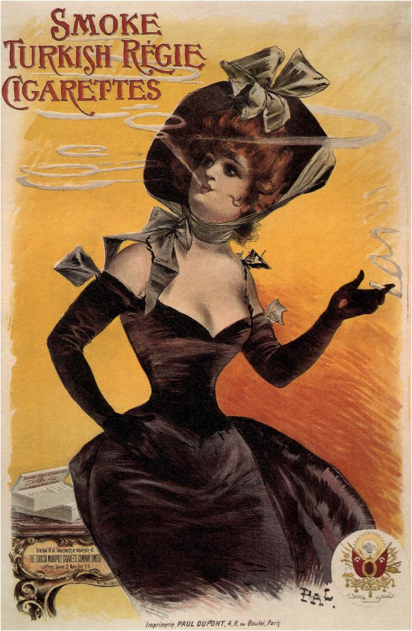 Røg tyrkiske regie cigaretter, 1895 af Paléologue