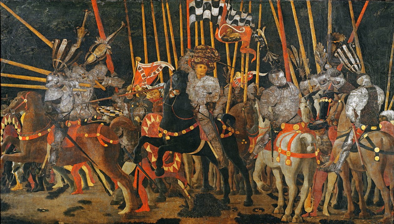 Slaget ved San Romano i 1432, c.1456 af Paolo Uccello