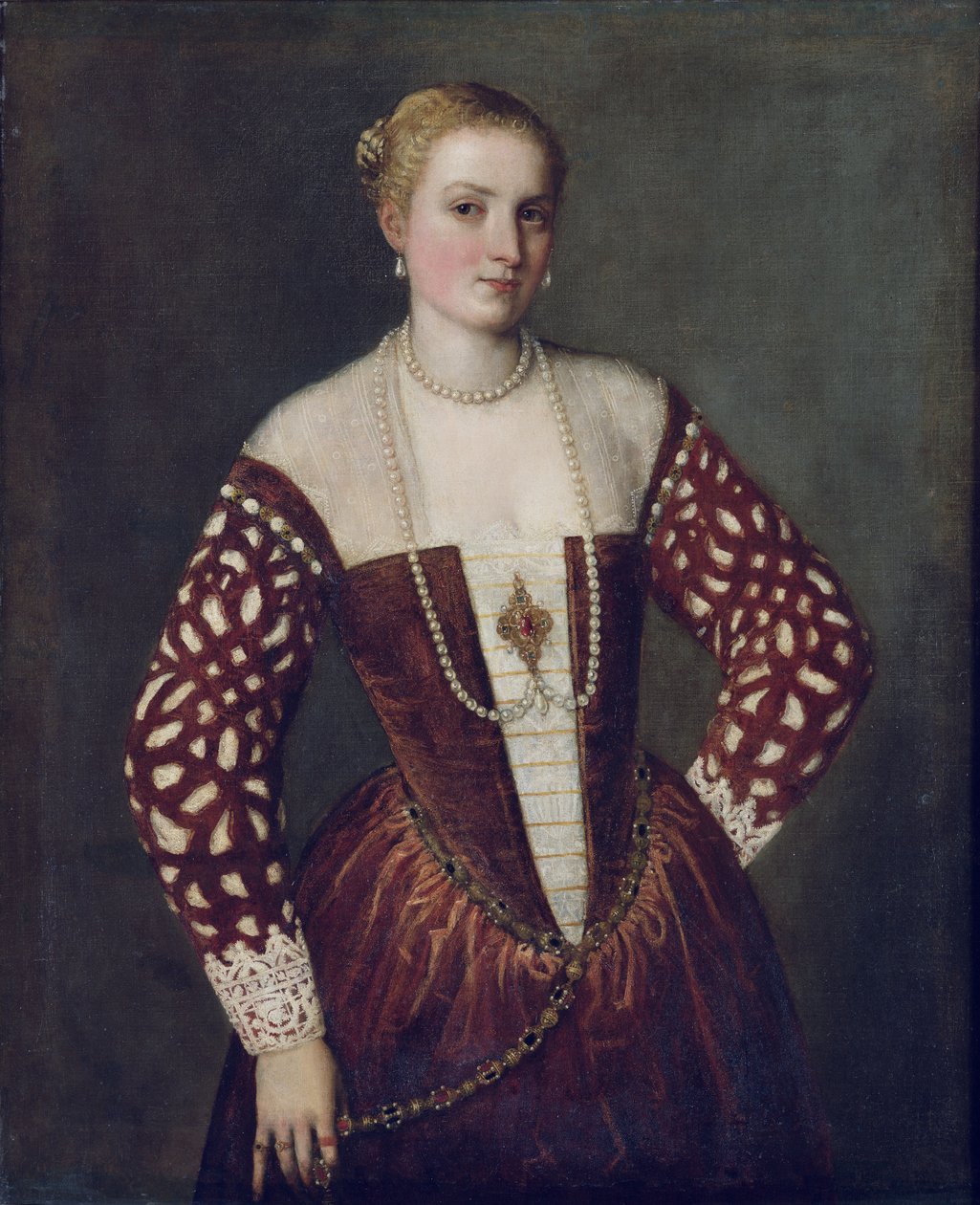 Portræt af en kvinde af Paolo Veronese
