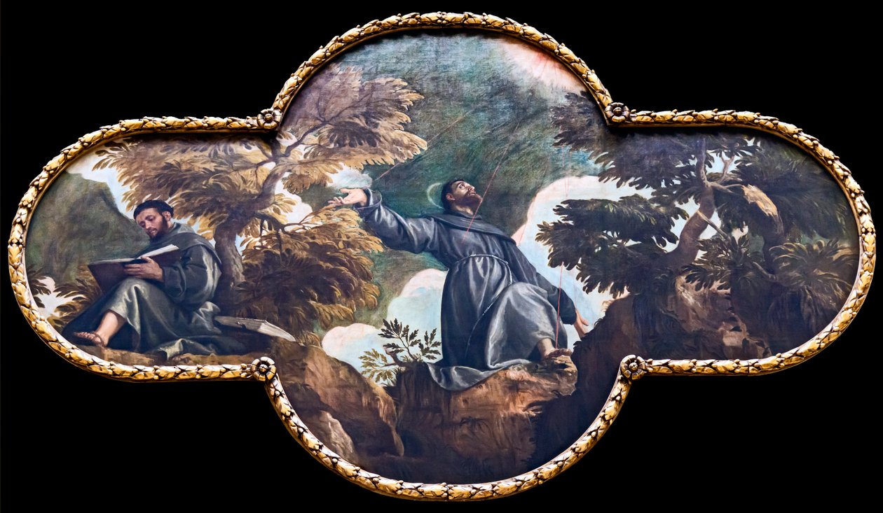 Sankt Frans modtager Stigmata af Paolo Veronese