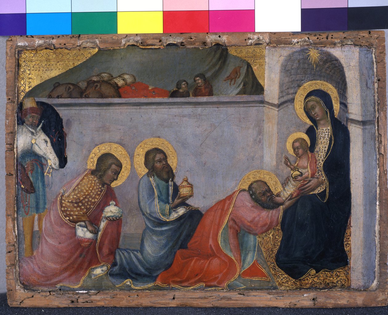 Magiernes tilbedelse, ca. 1400 (tempera på træ) af Paolo di Giovanni Fei