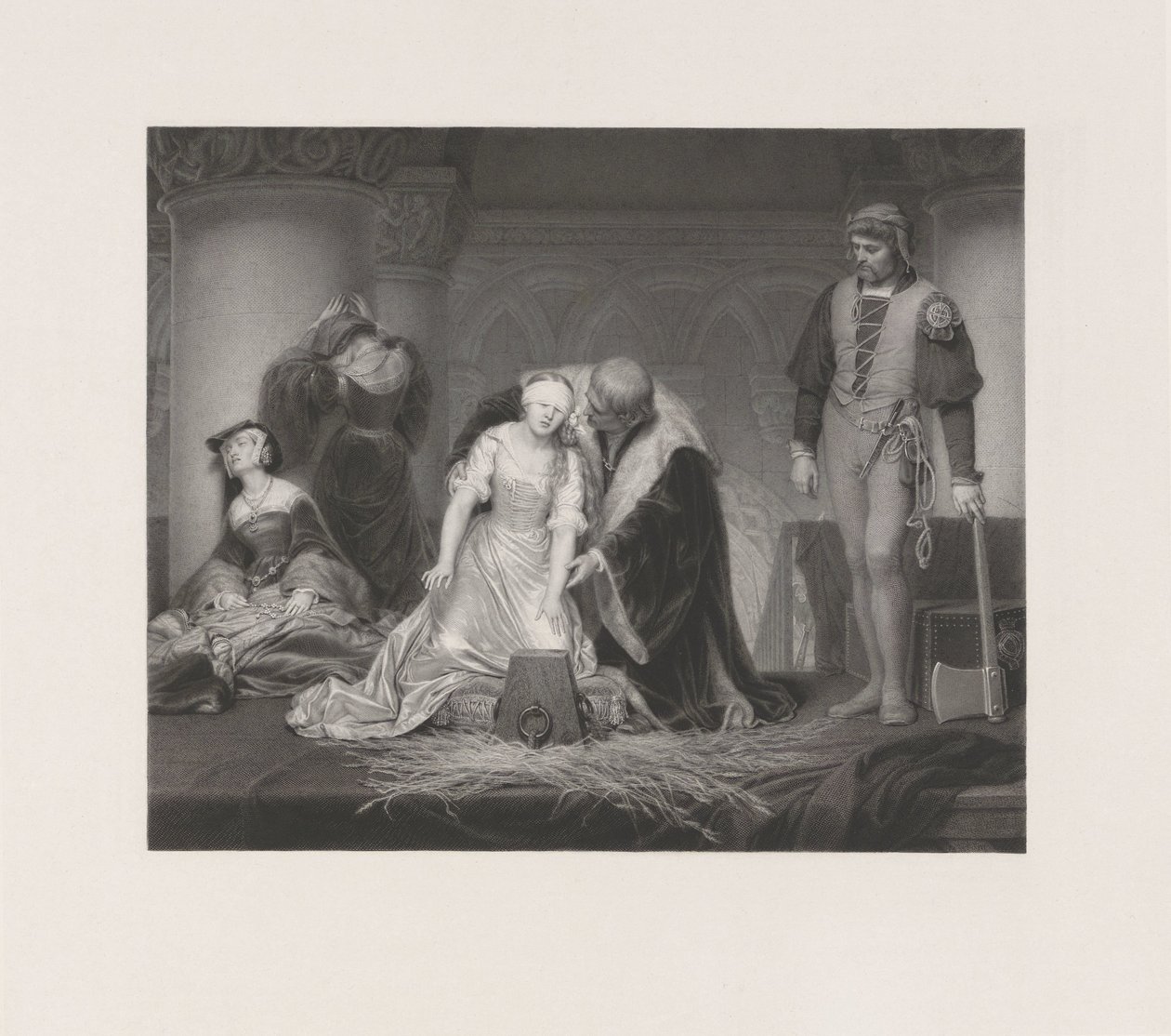 Henrettelsen af ​​Lady Jane Gray af Paolo Mercuri