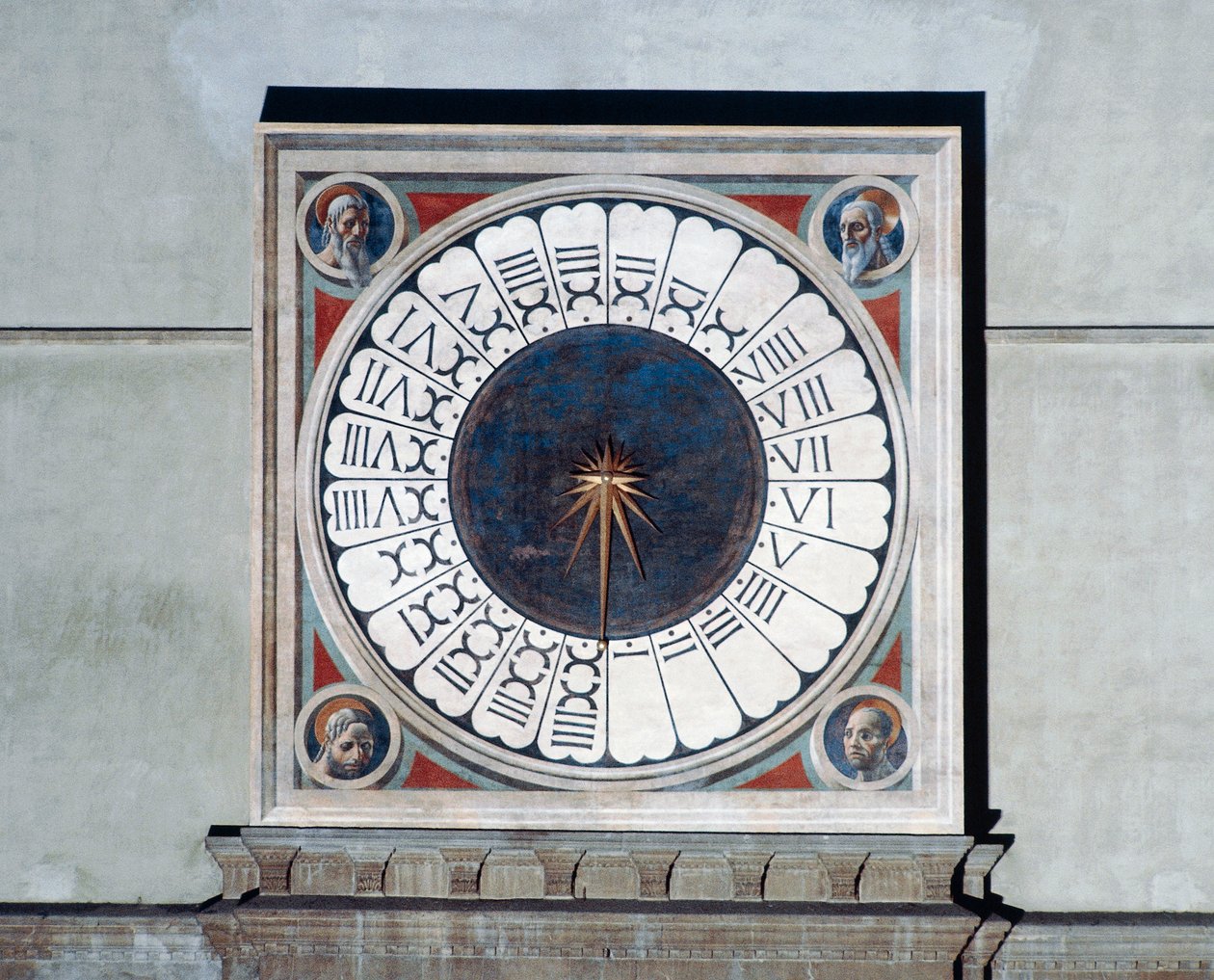 Urskive med hoveder af profeter af Paolo Uccello
