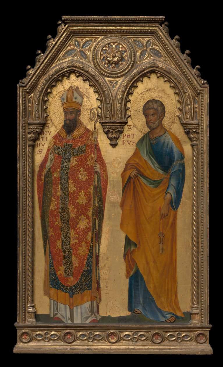 De hellige Augustin og Peter, omkring 1350 af Paolo Veneziano