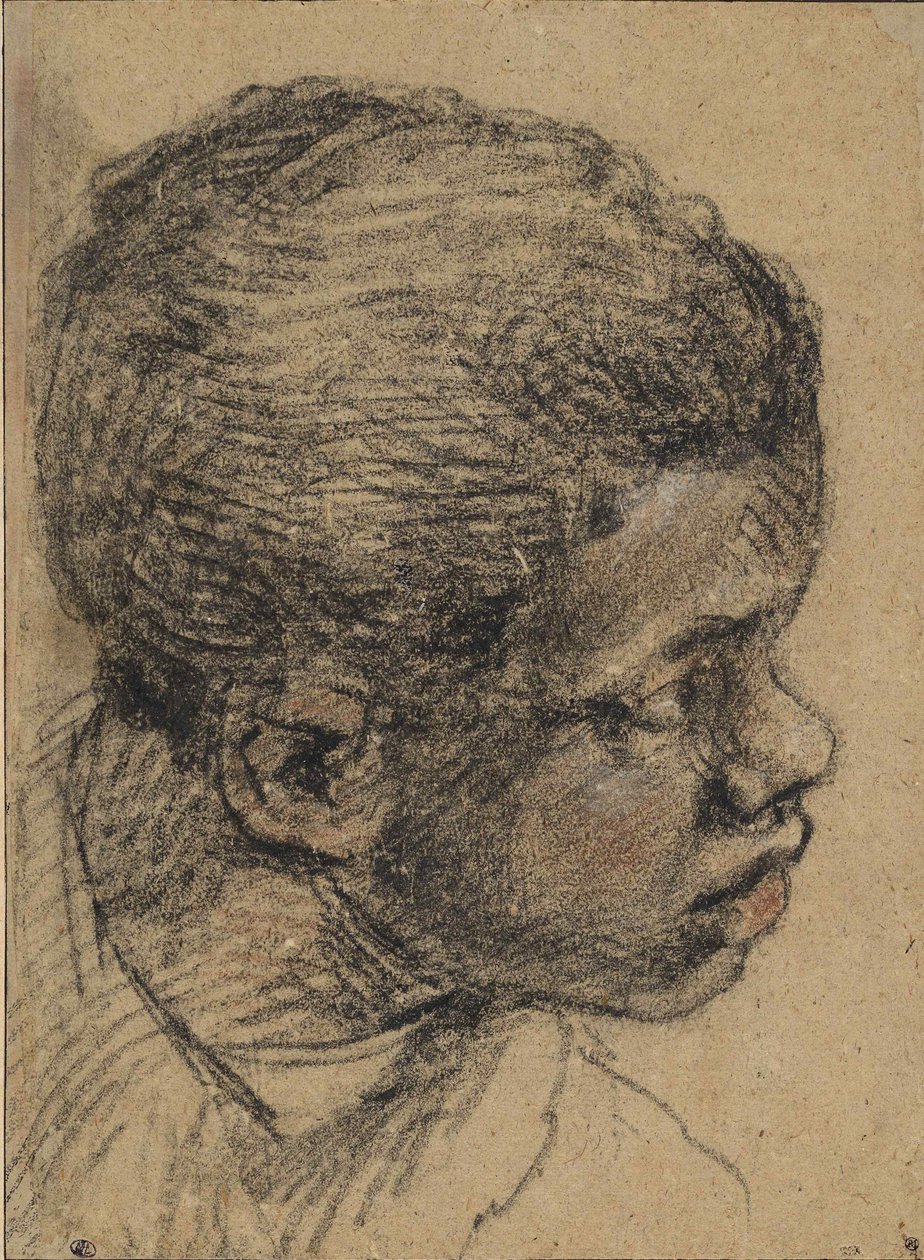 Hoved af en sort dreng, 1500-tallet. af Paolo Veronese