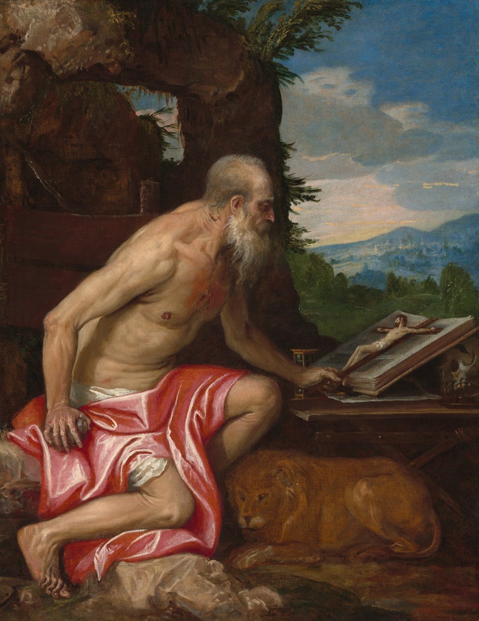 Sankt Hieronymus i ørkenen, ca. 15751585. af Paolo Veronese